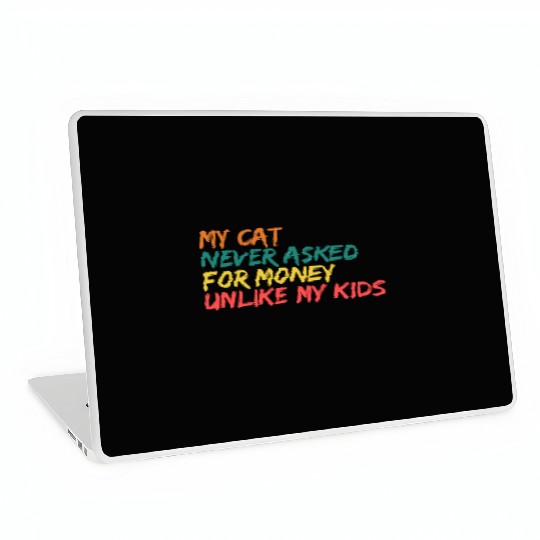 Retro Feline Philosophy Laptop Skins