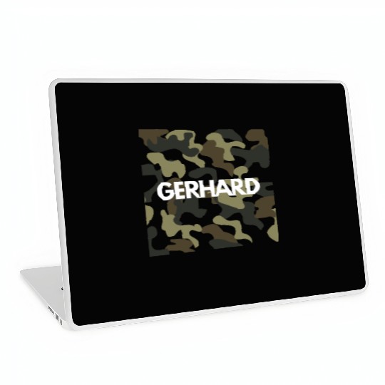 Gerhard Name Laptop Skins Men Good Quality Camouflage