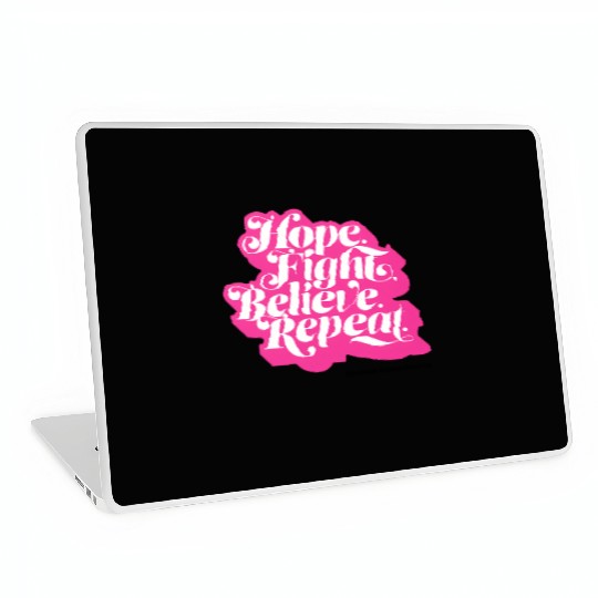 Hope Fight Believe Repeat American Cancer Society Laptop Skins