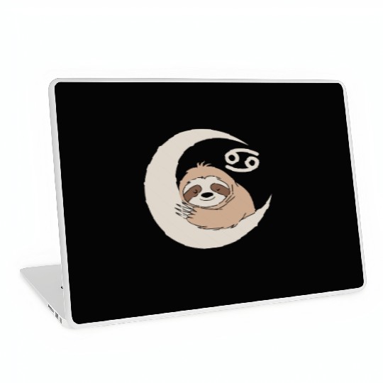 Cancer Zodiac Sloth Embrace the Calmness Laptop Skins