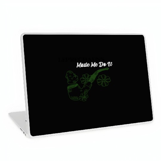 Leprechauns Made Me do It Laptop Skins