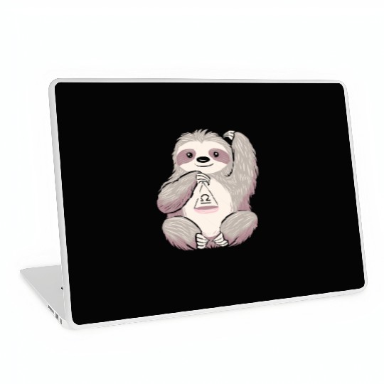 Libra Zodiac Sloth Balancing Symbol Charm Laptop Skins