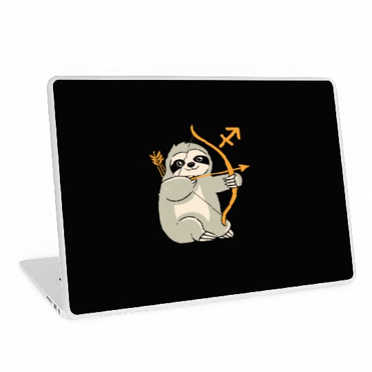 Sagittarius Zodiac Sloth Archer Adventure Laptop Skins