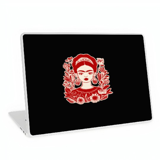 Frida Kahlo Illustration Feminist Art Laptop Skins