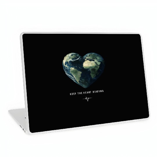 Keep the Heart Beating Earth Day Heart Environment Laptop Skins