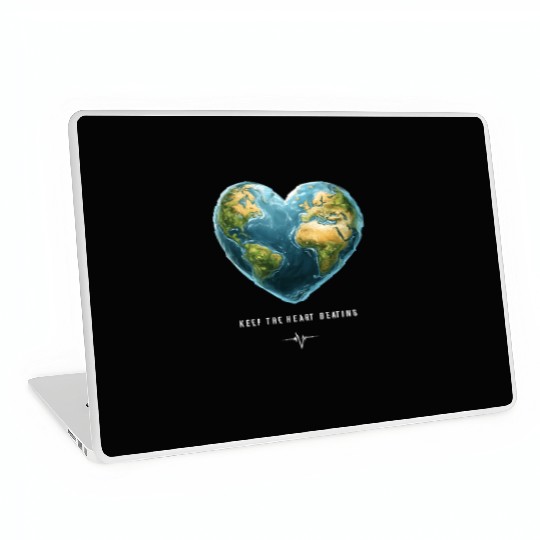 Keep the Heart Beating Environment Earth Day Heart Laptop Skins