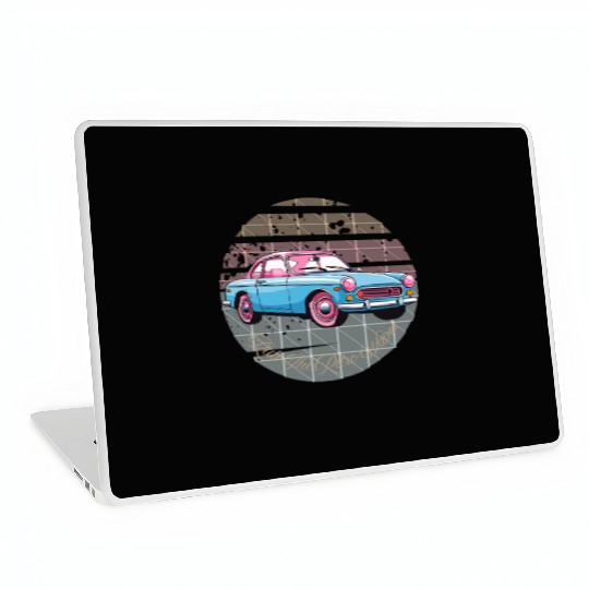 “Ride the Retro Vibes – Cruise Through Nostalgia” Laptop Skins