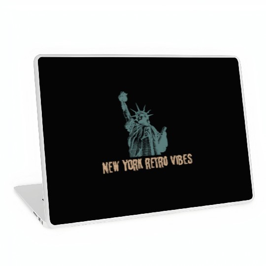 “New York Retro Vibes – Classic City Nostalgia” Laptop Skins