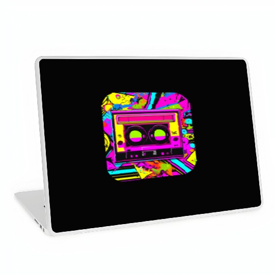 Vintage 80er Party Motto Laptop Skins