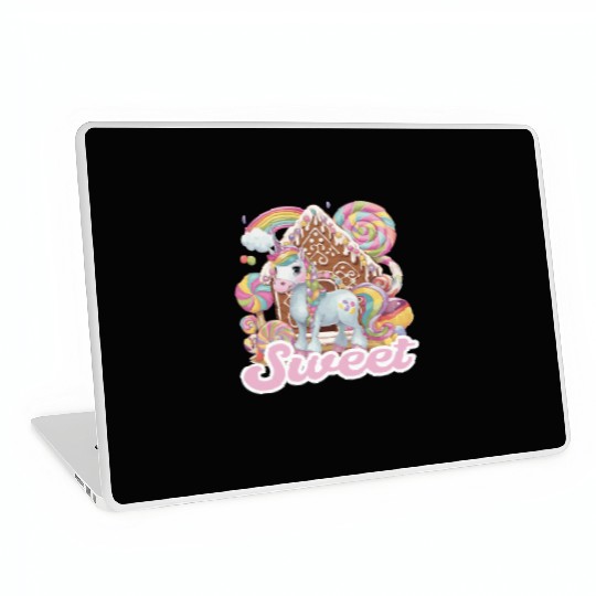 Sweet Unicorn Fantasy Candy Wonderland Laptop Skins