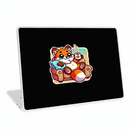 Harmony: Fox and Coffee Laptop Skins