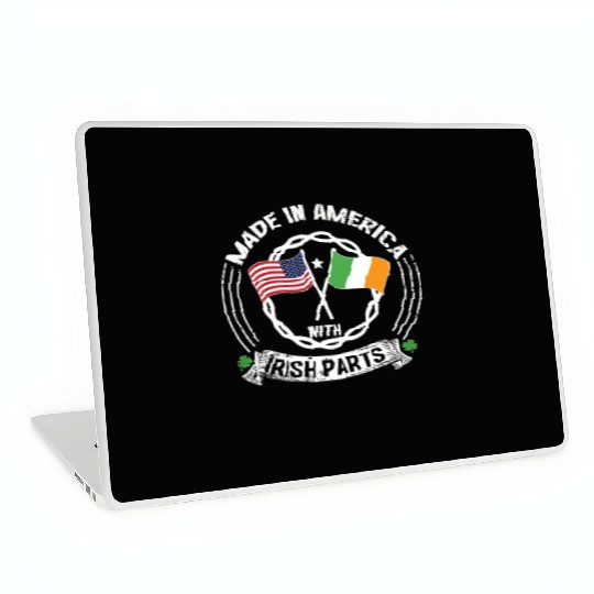 Made In America With Irish Parts USA US Laptop Skins