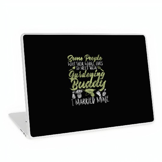 Plant Lover Gardening Husband Wife Laptop Skins