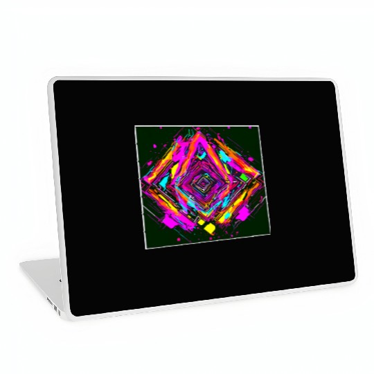 Neon Colors Vintage Party Rave Laptop Skins