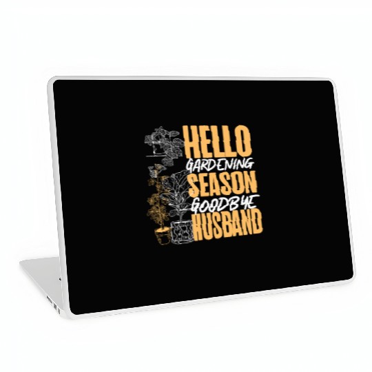 Plant Lover Gardening Husband Wife Laptop Skins