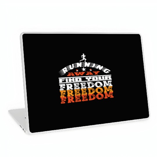 Running away find your freedom Laptop Skins