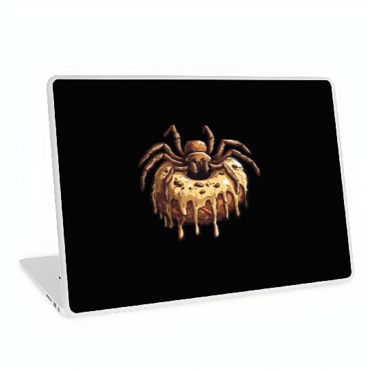 Donut Spider Funny Creative Motif Laptop Skins