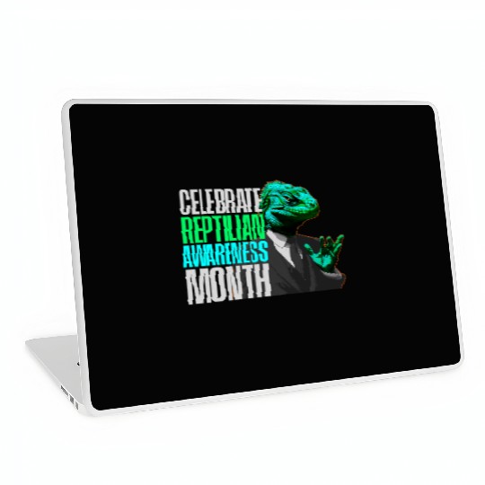 Reptilian Awareness Month Lizard People Laptop Skins