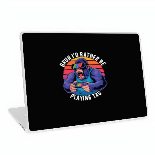 Retro Gamer Ape Laptop Skins