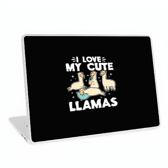 Alpaca Lover Llama Lover - I love my cute Llamas Laptop Skins