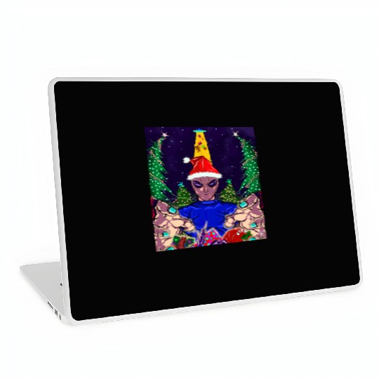 Alien Christmas Gifts Collection Time! Laptop Skins