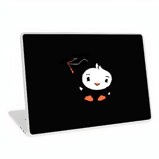 Bird School College Graduation Hat Education Cute Laptop Skins