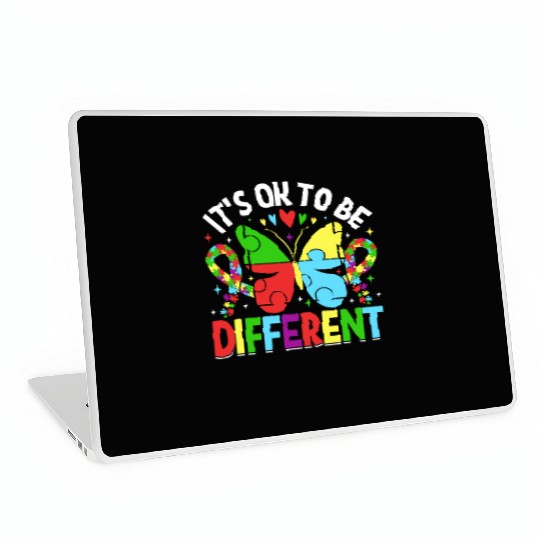 It’s OK to Be Different Autism Awareness Butterfly Laptop Skins