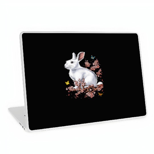 Rabbit Cherry Blossom FULL Laptop Skins