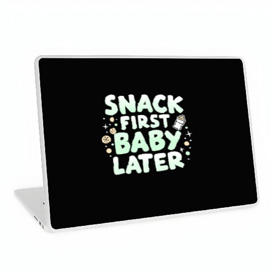 Pregnancy Cravings Funny Maternity Food Baby Bump Laptop Skins