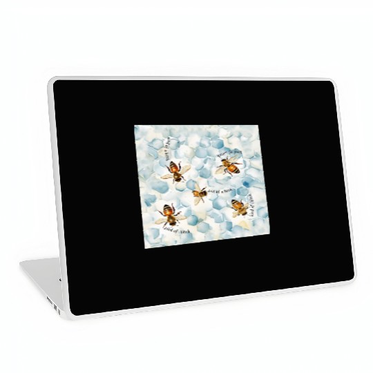 Bumble bee be kind of a bitch funny bug insect Laptop Skins