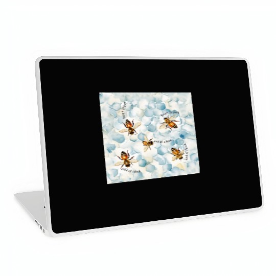 Bumble bee be kind of a bitch funny bug insect Laptop Skins