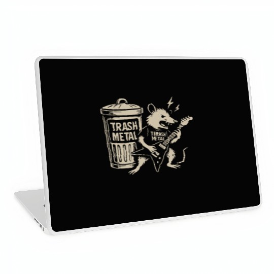 Guitar thrash metal trash metal opossum funny Laptop Skins
