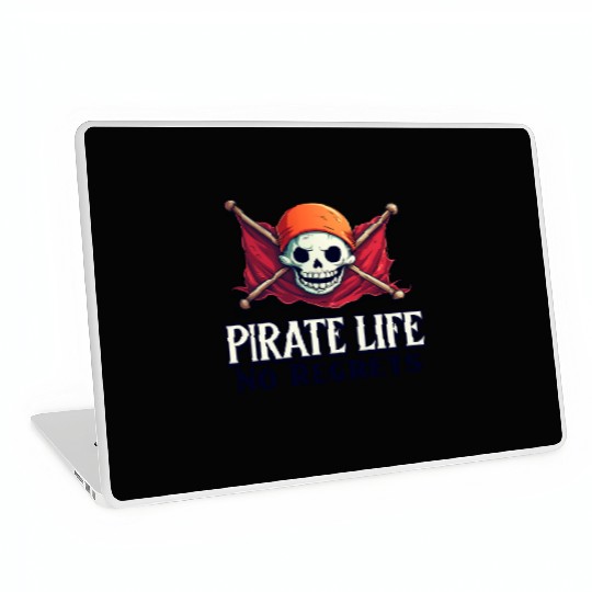 Pirate Life, No Regrets Laptop Skins