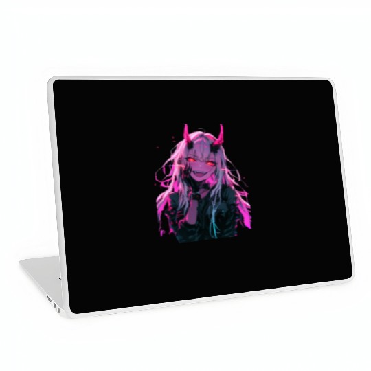 Anime Demon Girl Kawaii Waifu Japanese Anime Laptop Skins
