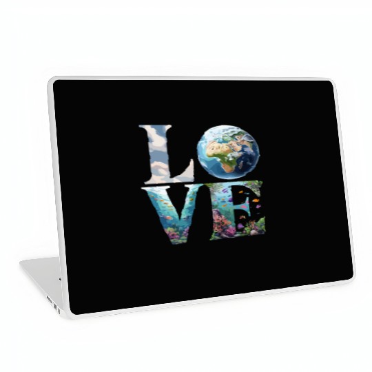 Love for Our Planet: Oceans and Earth Laptop Skins