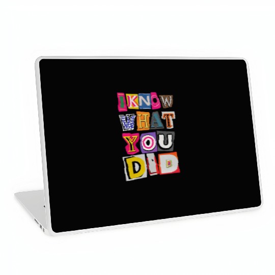 Ransom Note Style Funny Graphic Laptop Skins