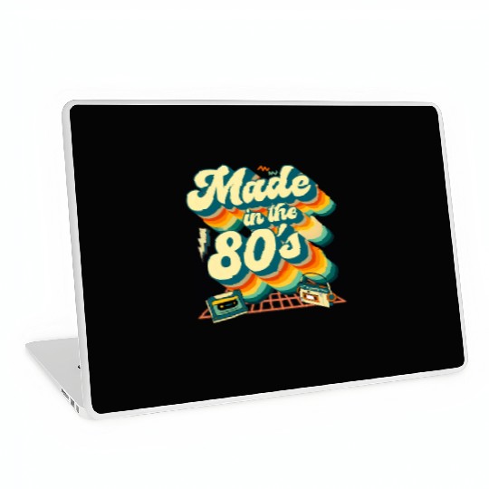 made in the 80s retro groovy Laptop Skins