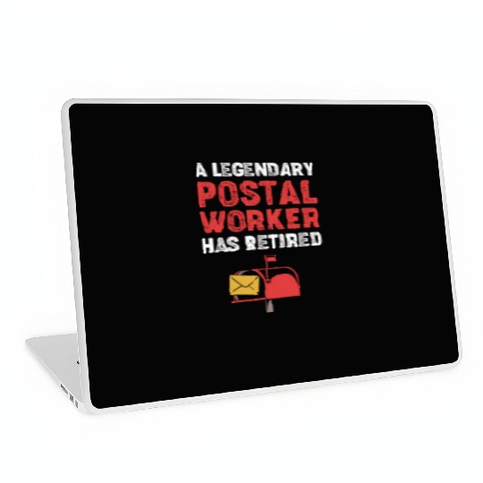 Retired Postal Worker Mailman Laptop Skins