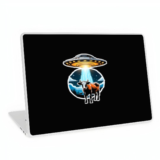 Cattle Mutilations UFO Cow Abduction Laptop Skins
