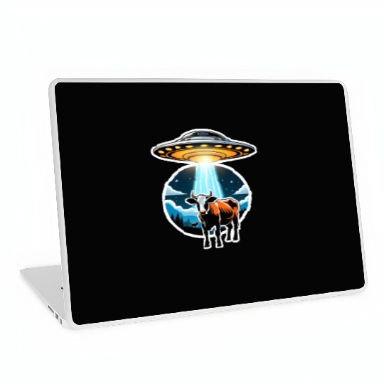 Cattle Mutilations UFO Cow Abduction Laptop Skins