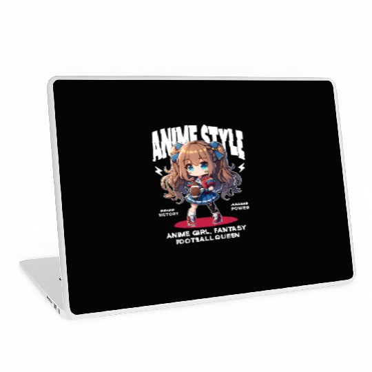Anime Style: Fantasy Football Queen Laptop Skins