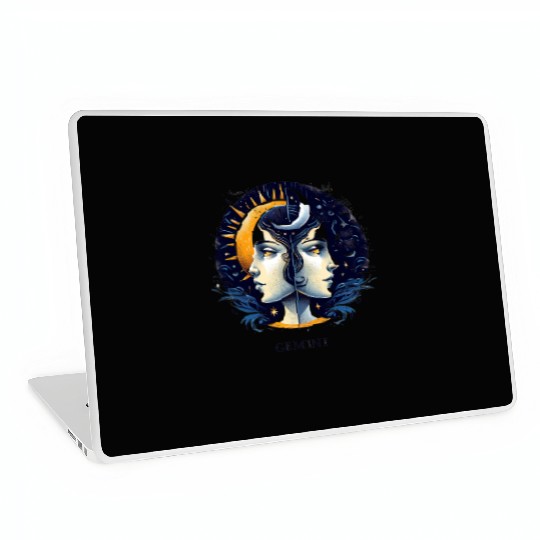 Zodiac Card Gemini Laptop Skins