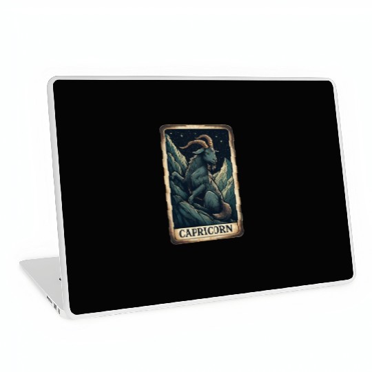 Zodiac Card Capricorn Laptop Skins
