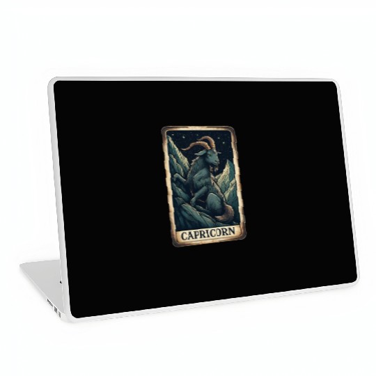 Zodiac Card Capricorn Laptop Skins