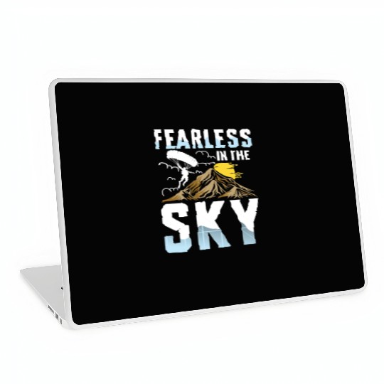 Fearless in the Sky Paragliding Enthusiast Design Laptop Skins