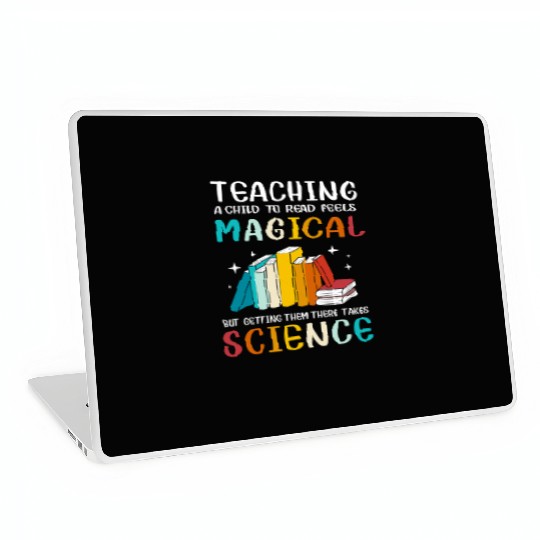 Reading Teacher Bookworm Read Books Laptop Skins