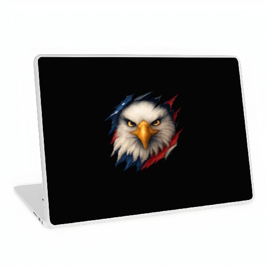 Fierce American Eagle Ripped Design Laptop Skins