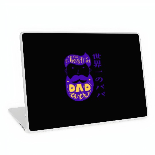 Best Bearded Dad Purple Laptop Skins