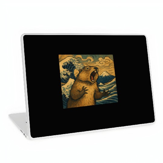 The Great Scream off Kanagawa – Marmot Overboard Laptop Skins