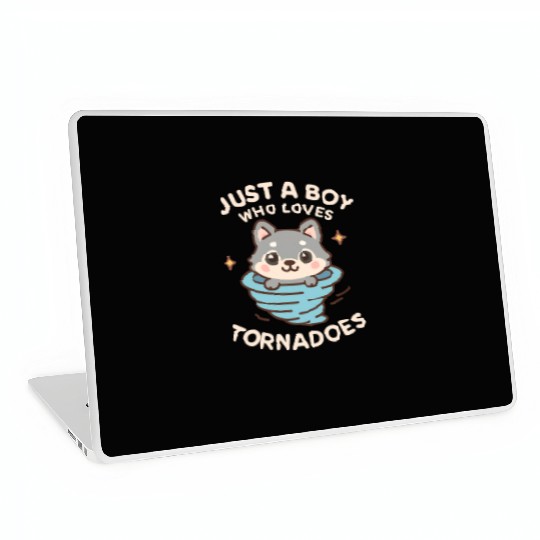 Just A Boy Who Loves Tornadoes Storm Meteorologist Laptop Skins